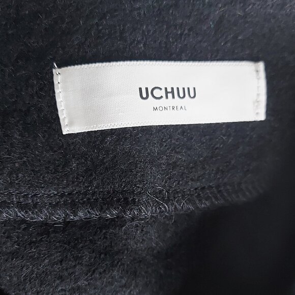 Uchuu Boiled Wool Relaxed Fit Hi-Lo Vest - One Size - Picture 7 of 12